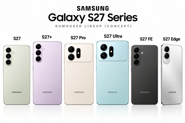三星GalaxyS27系列或扩充至 6 款机型：新增Pro版本超薄Edge有望回归