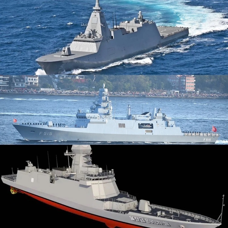 “最上”级(上)、“伊斯坦布尔”级(中)和“忠南”级(下)成为美国海军本轮外购护卫舰方案最早的三个备选选项