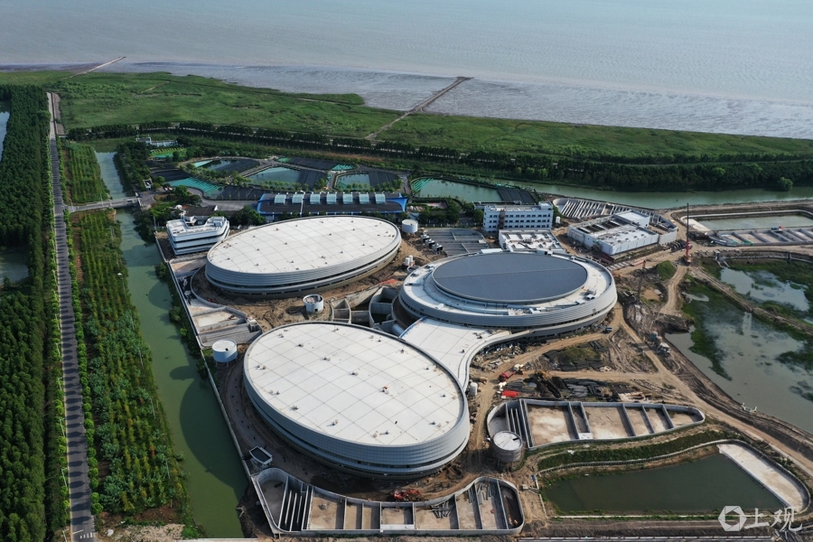 资料图：航拍上海市水生野生动植物保护研究中心