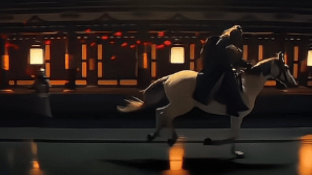 骑马疾驰运送荔枝。来源/电影《长安的荔枝》