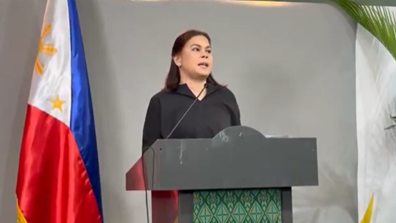 莎拉 图源:《菲律宾星报》报道所配视频中画面截图