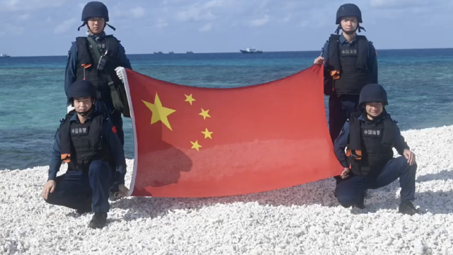要打奉陪到底，中方当面插旗，沉默72小时后，日本在境外发射导弹