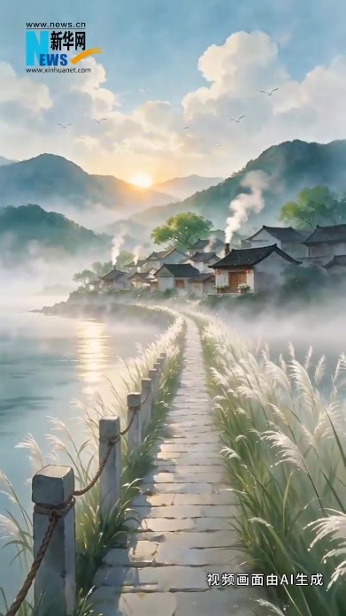 AI制作“国风里的二十四节气”之《寒露图》