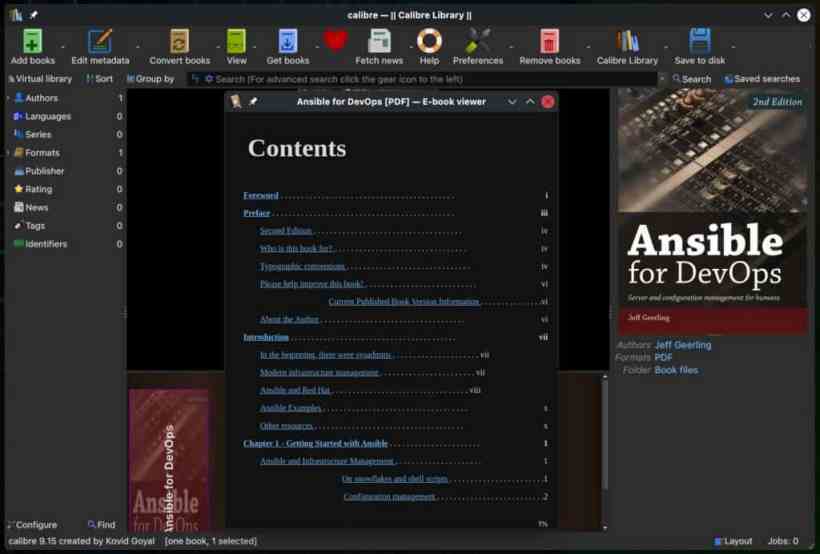 Calibre 9.15 E-Book Manager