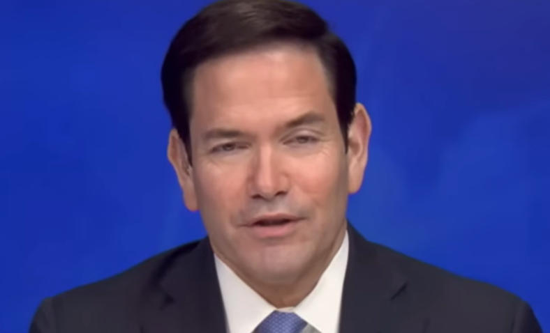 鲁比奥近日接受媒体采访 视频截图