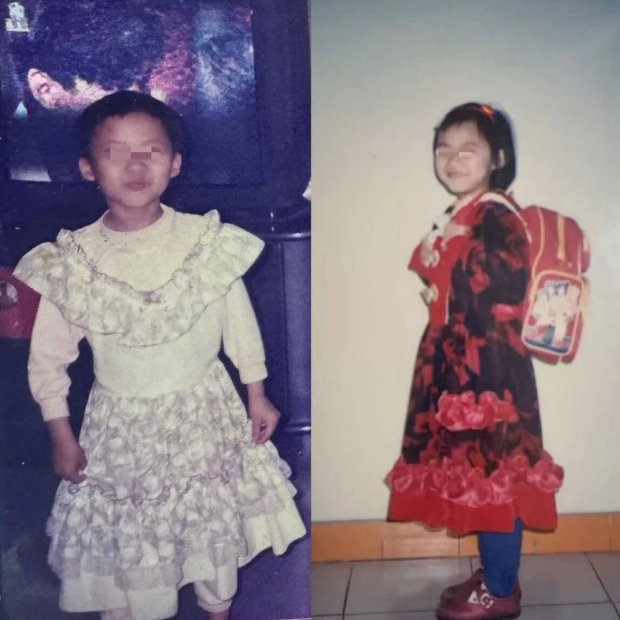 两名当事人的童年照片。图左为李慧,右为黄晓琳 来自中国新闻周刊.jpg