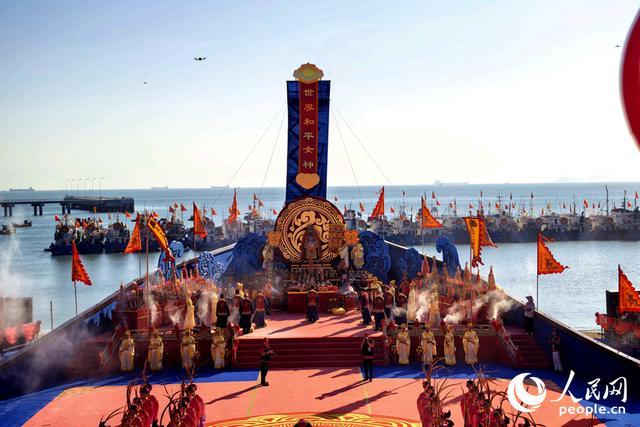 海祭妈祖祈福大典现场。人民网记者 林盈摄