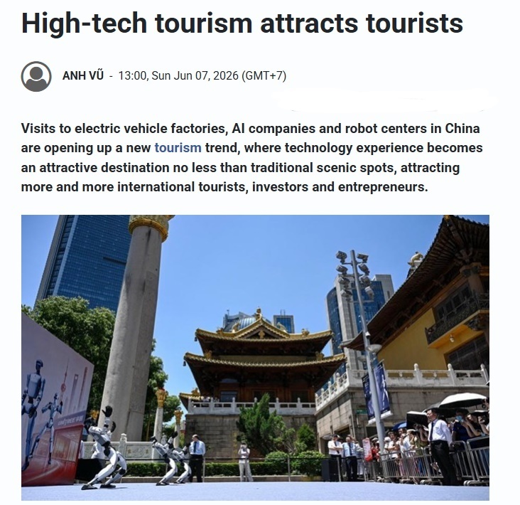 越南《劳动报》网站报道截图