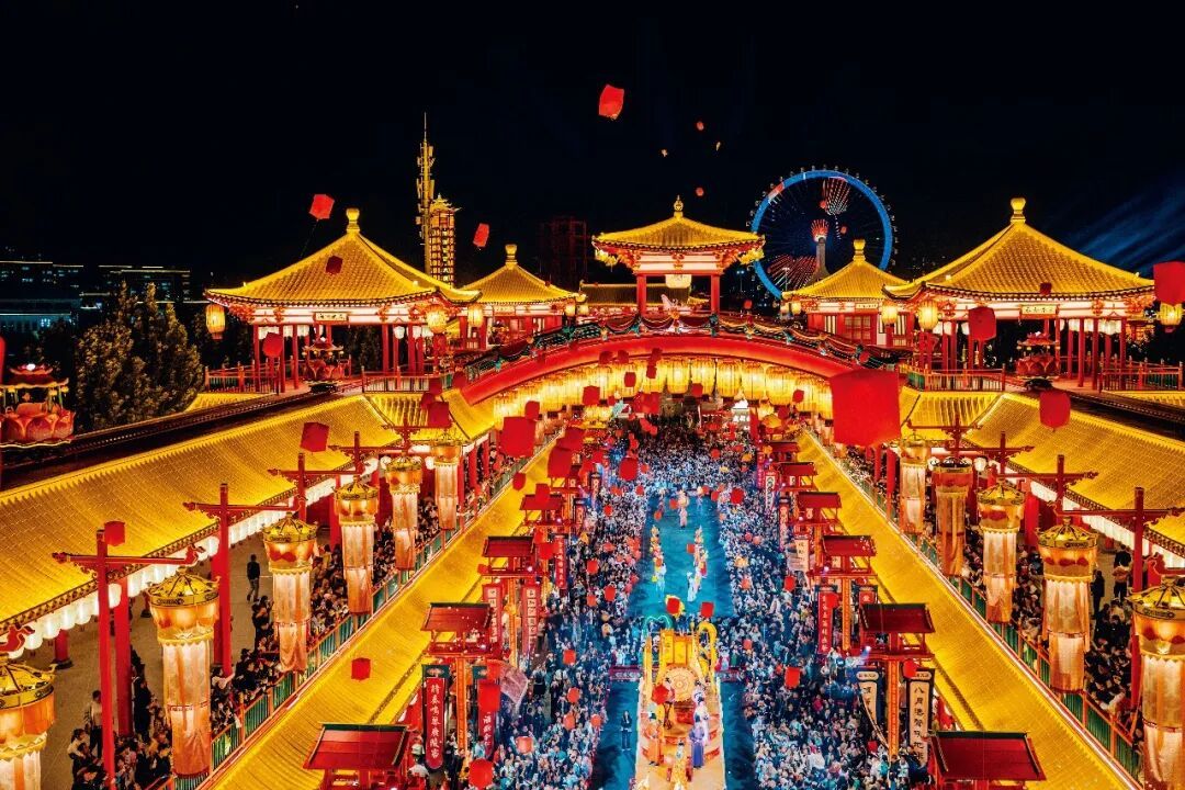 河头老街的夜景演出 图/受访者提供