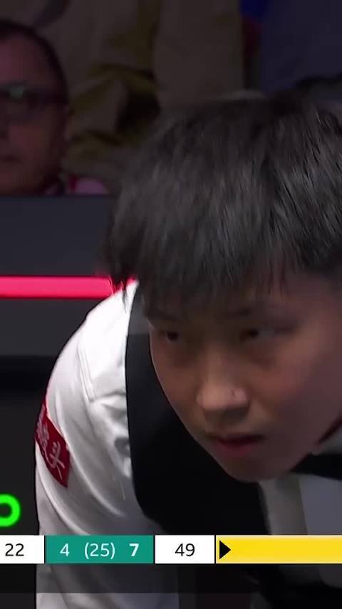 赵心童这杆击球堪称神来之笔，绝妙杆法让人惊叹不已