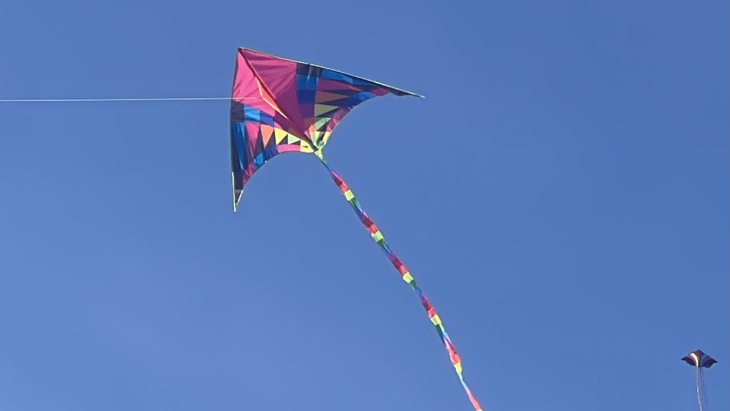 蓝天白云春光好 忙趁东风放纸鸢