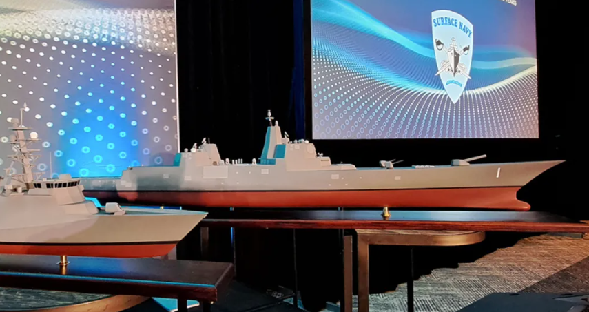 “特朗普”级战列舰模型首次公开。