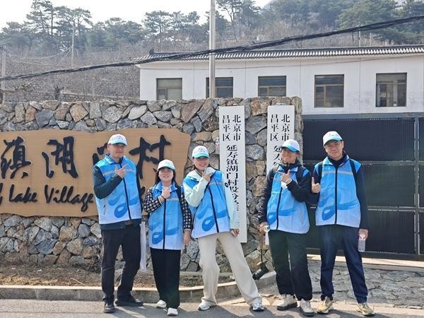 团队周末调研昌平区延寿镇湖门村旅游高峰情况。受访者供图