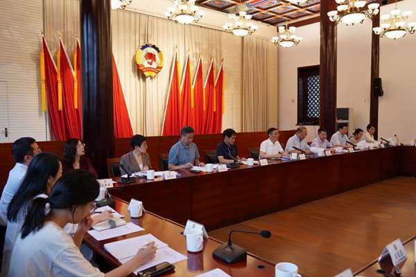 9月3日，活动采访团与江苏省南京市政协相关部门同志进行座谈。（主办方供图）