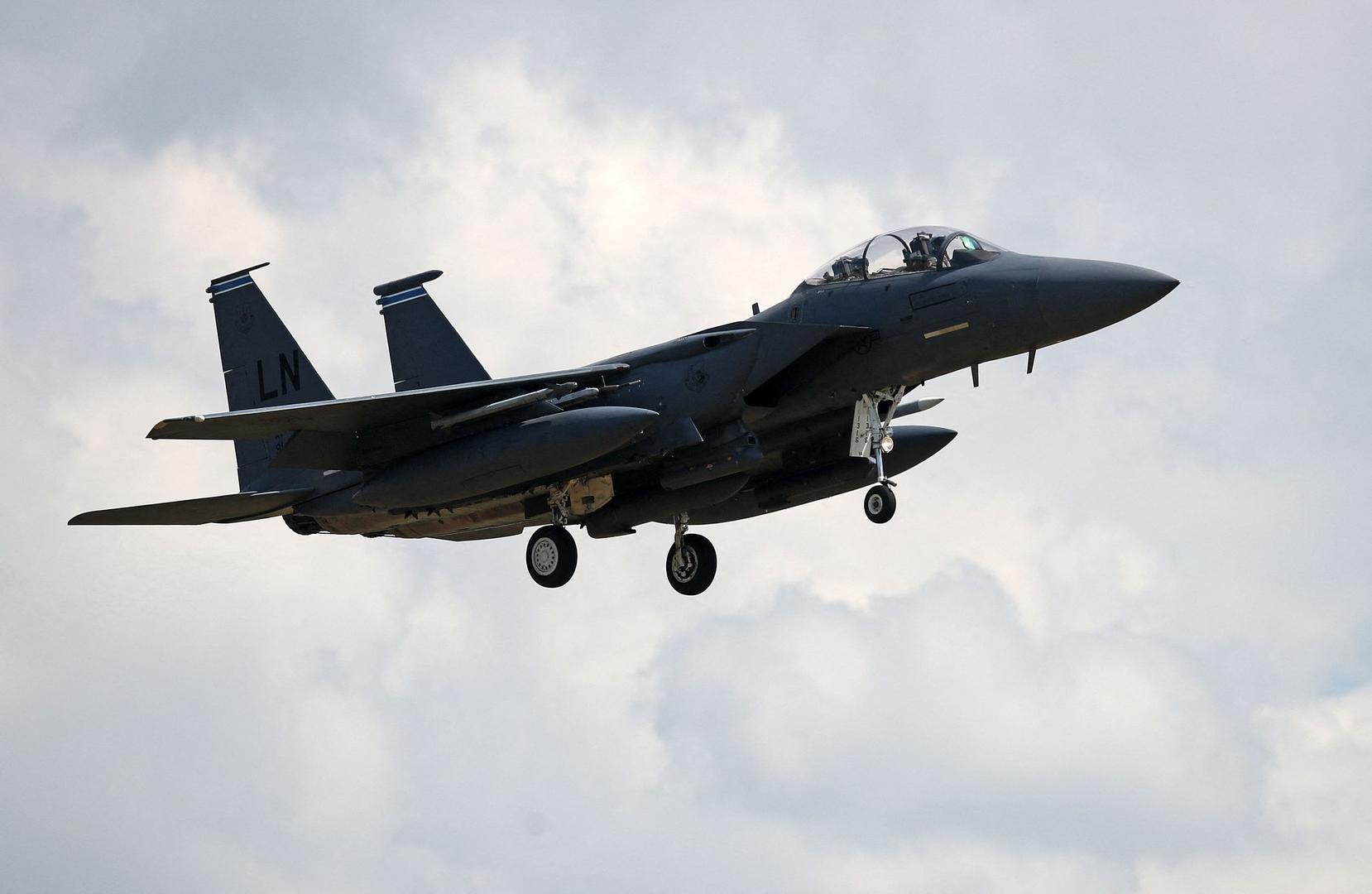 ▲美国空军F-15E“攻击鹰”战斗机资料图(图据视觉中国)