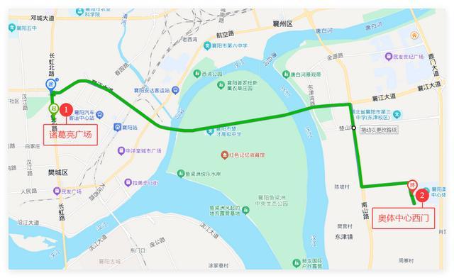诸葛亮广场定制专线走向示意图