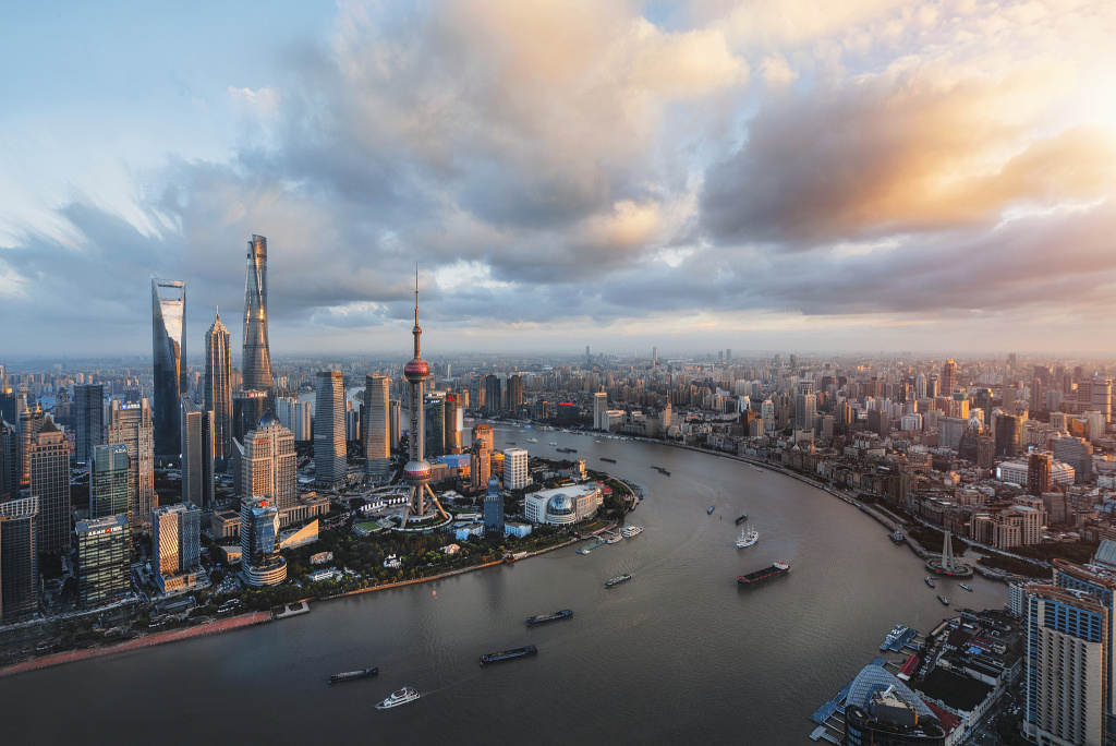 上海一季度GDP增速5.9%,不仅高于全国水平,同时也是近五年来一季度最快增速。视觉中国 图