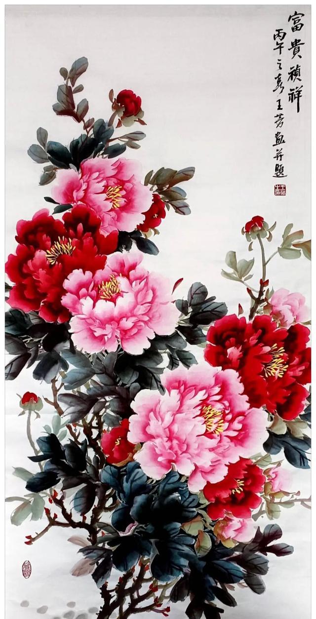 牡丹一组，富贵凝香