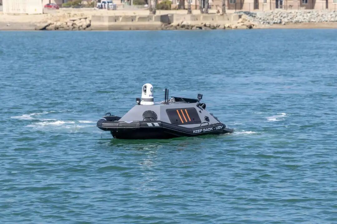 The U.S. Marine Corps has tested a new unmanned surface vessel at Camp Pendleton to detect and investigate explosive hazards across contested littoral environments while reducing risks to explosive ordnance disposal personnel (Picture Source: Portfolio Acquisition Executive Marine Corps)