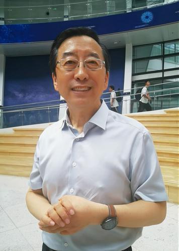 中国科学院院士、李政道研究所所长张杰。科技日报记者 房琳琳 摄