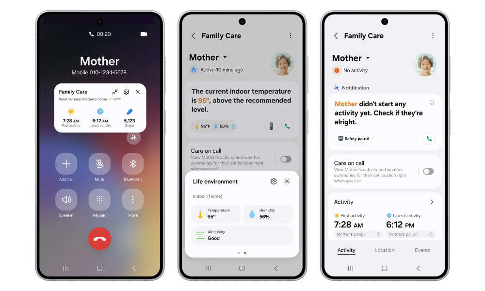 Care on Call 功能在通话前的信息弹窗界面