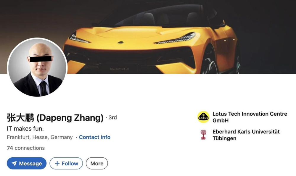 张大鹏的社交媒体页面 图/网络截图
