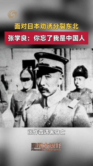 面对日本劝诱分裂东北 张学良：你忘了我是中国人