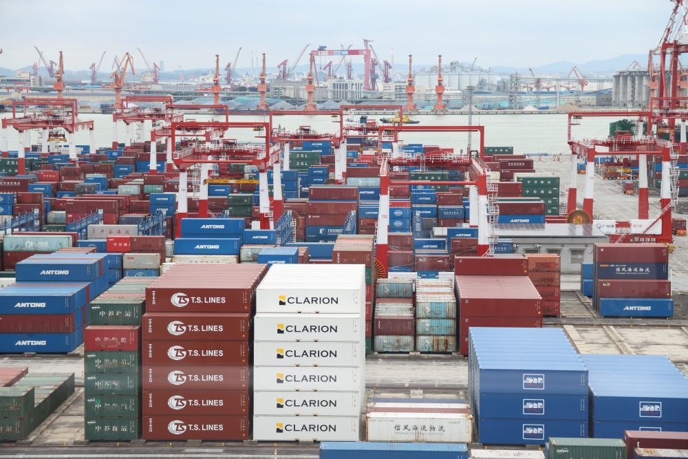 这是2026年9月3日拍摄的广州港南沙港区四期全自动化码头。新华社记者 卢汉欣 摄