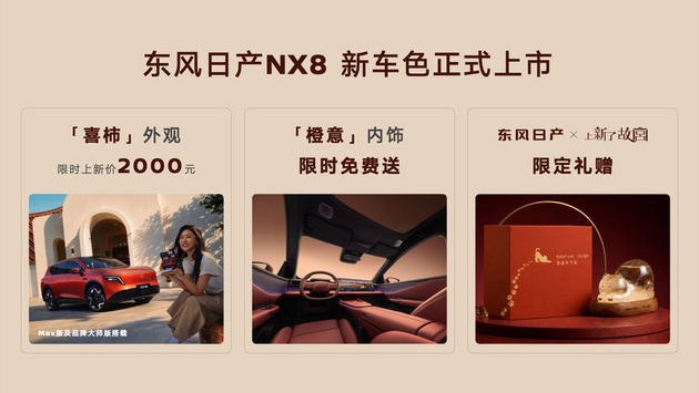 携手《上新了故宫》 东风日产NX8“喜柿橙意”限定色正式上市