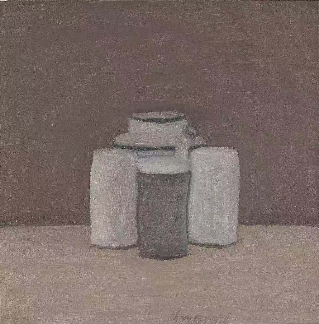 莫兰迪，《静物》，1962年（将于浦东美术馆“乔治&middot;莫兰迪：独白”展出）
