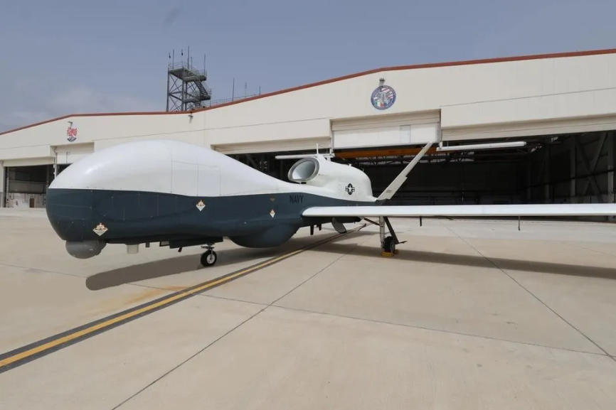 ▲MQ-4C“海神”战略侦察无人机