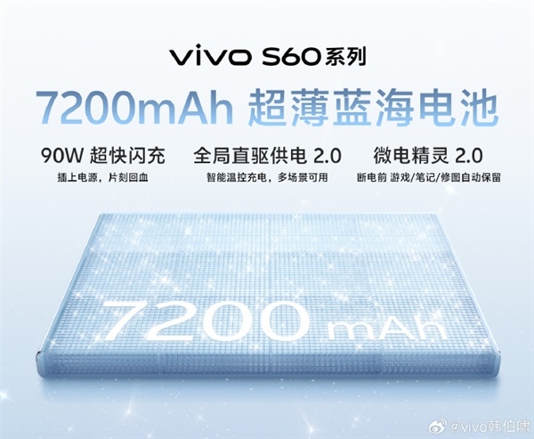 vivo S60系列官宣全系标配3D超声波指纹！同档唯一 沾水秒解锁
