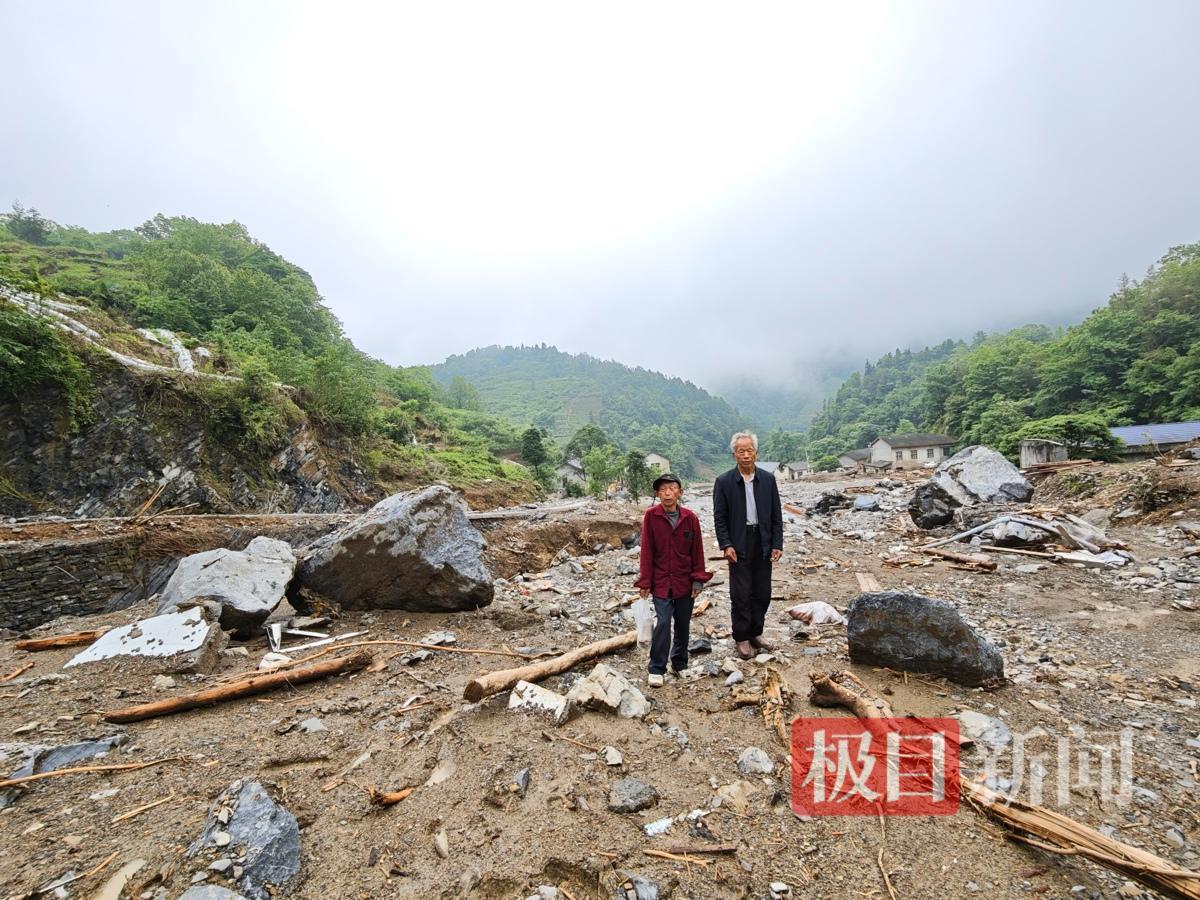 中岭村的灾情也很严重(极目新闻记者拍摄)