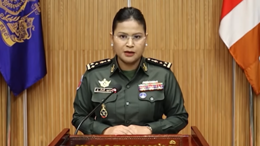 △柬埔寨国防部发言人马莉淑洁达(资料图)
