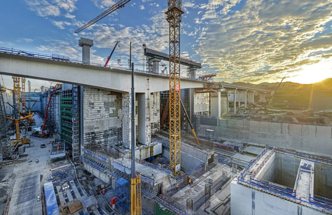 2025年11月,马道枢纽建设现场。