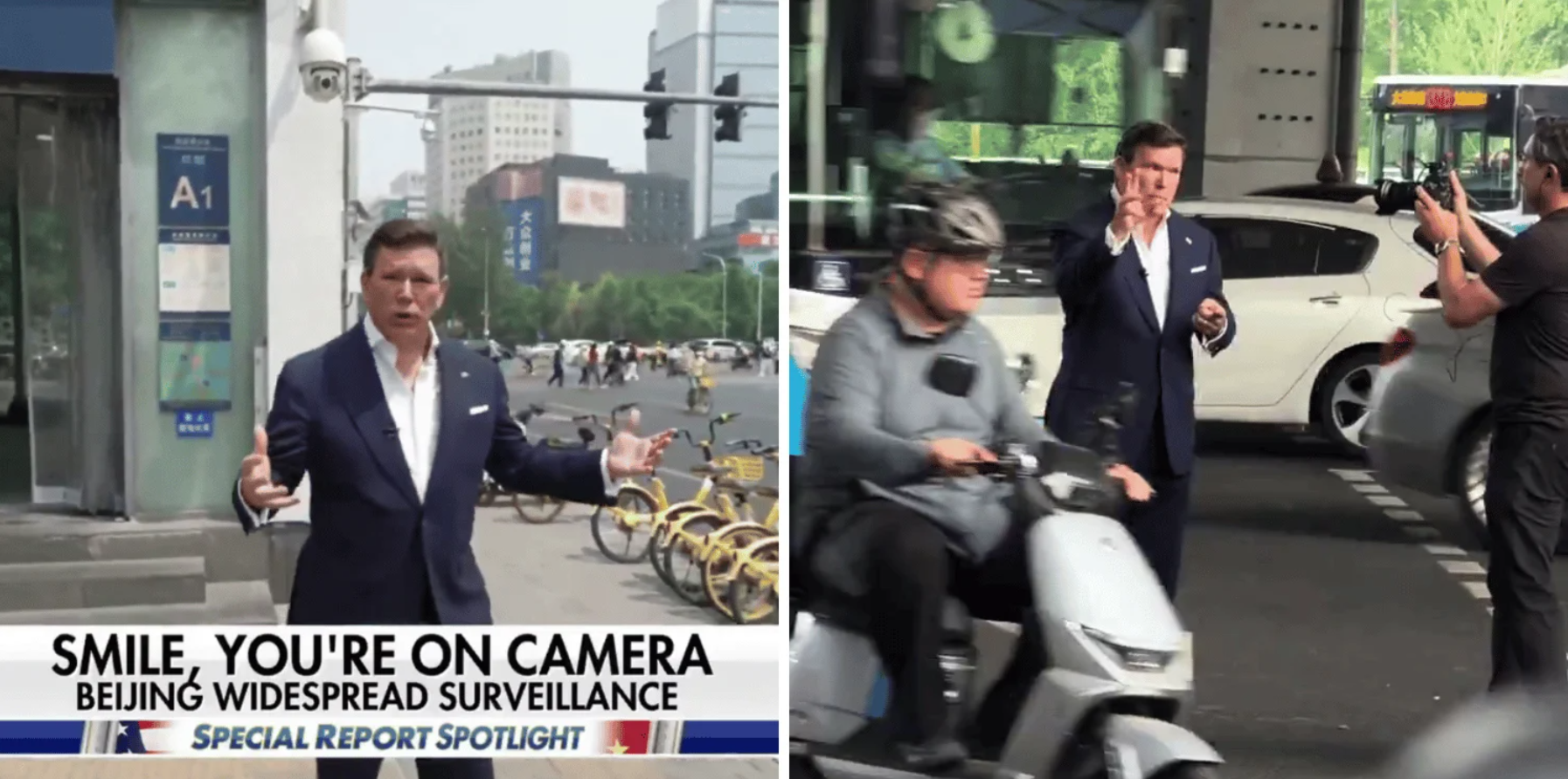 布雷特&middot;拜尔在中国违停被罚，吐槽“到处都是摄像头”，结果其言论“翻车”了。 中国日报