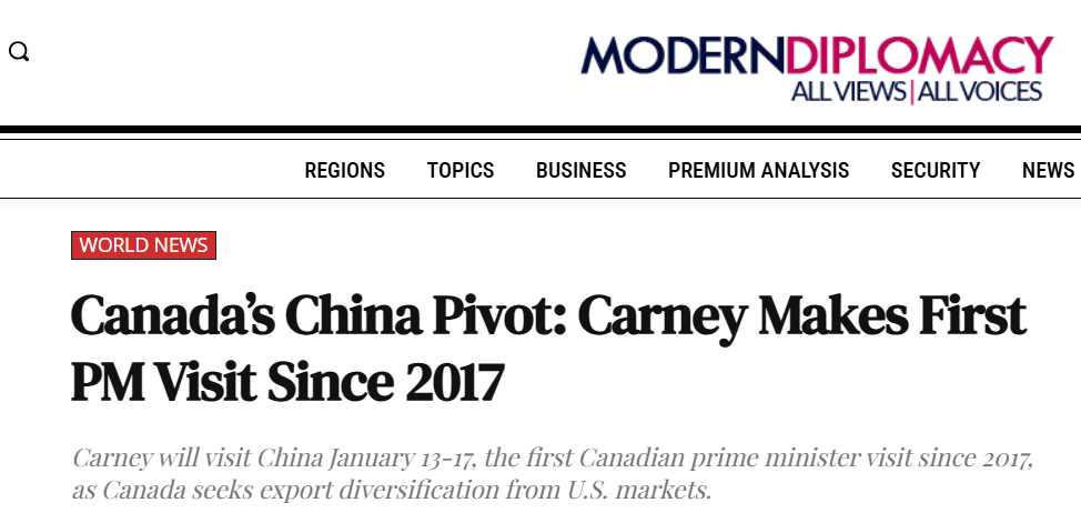 △欧洲《现代外交》网站报道截图