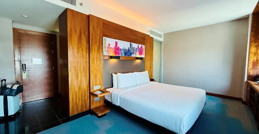 安顿滞留旅客的酒店。(图/受访者提供)