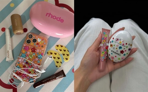 小学门口的水钻贴纸 白女集体往脸上贴？