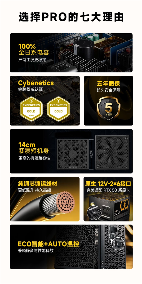 振华ZILLION II PRO电源开售！金牌认证459元起
