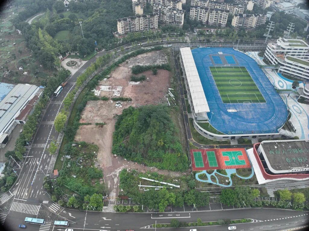 北碚区作孚小学地块。重庆市规划和自然资源局供图