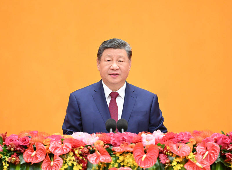 （2026年2月14日，中共中央国务院举行春节团拜会，习近平总书记发表讲话）