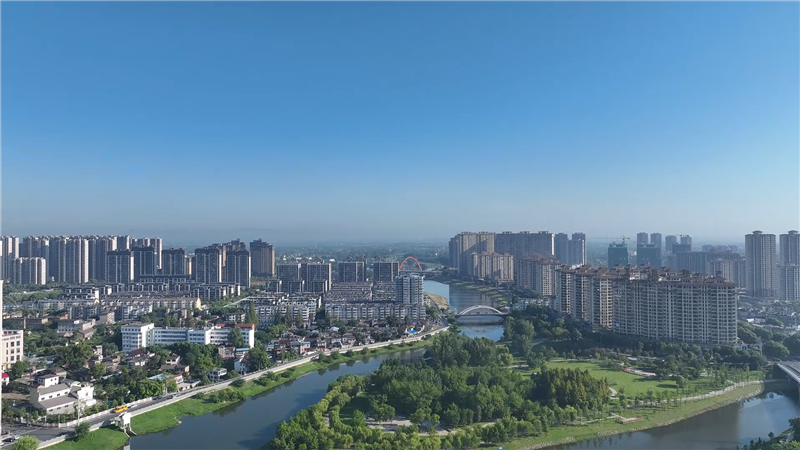 俯瞰南陵县漳河公园。南陵县委宣传部供图