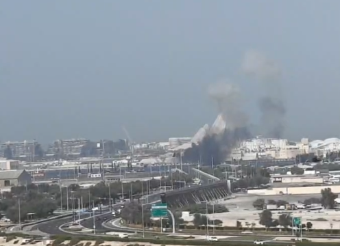 △阿联酋日前遭袭画面