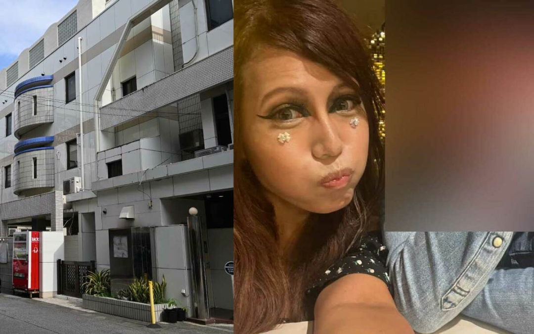 受害人屋宜杏奈和案发时的酒店。(图源:《周刊文春》)