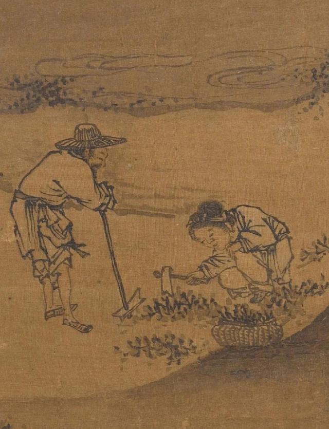 《溪谷采薇图》