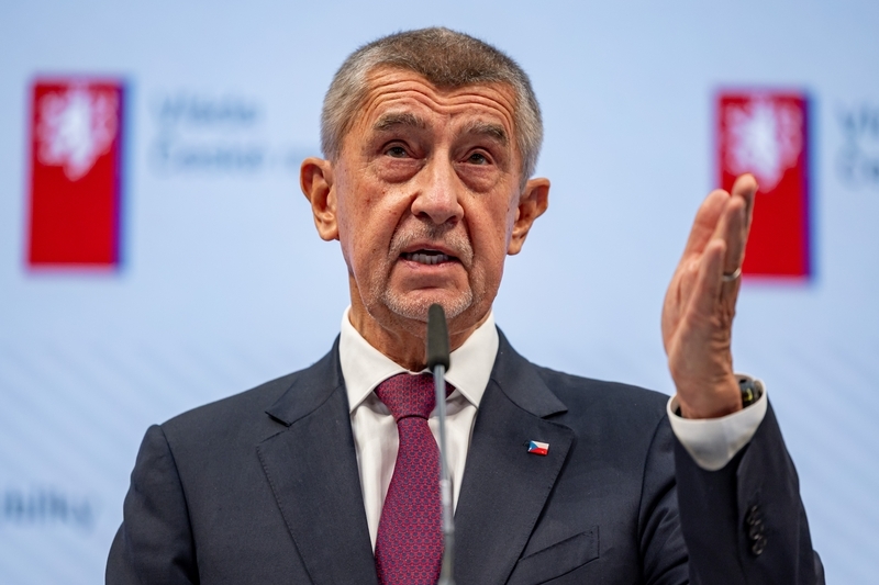 当地时间2025年12月15日，捷克布拉格，捷克总理安德烈·巴比什在新政府首次会议后举行新闻发布会。 IC Photo