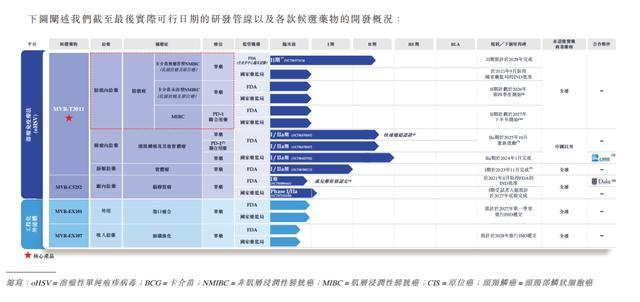 在研管线情况 摘自《招股说明书》