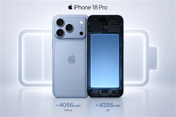 一图看懂差距！iPhone 18 Pro电板容量对比图来了：好意思版跨越国行200mAh