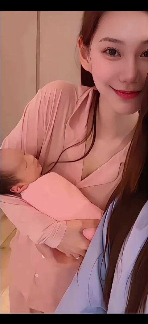 马筱梅产后携子出镜穿亲子装，身材恢复良好